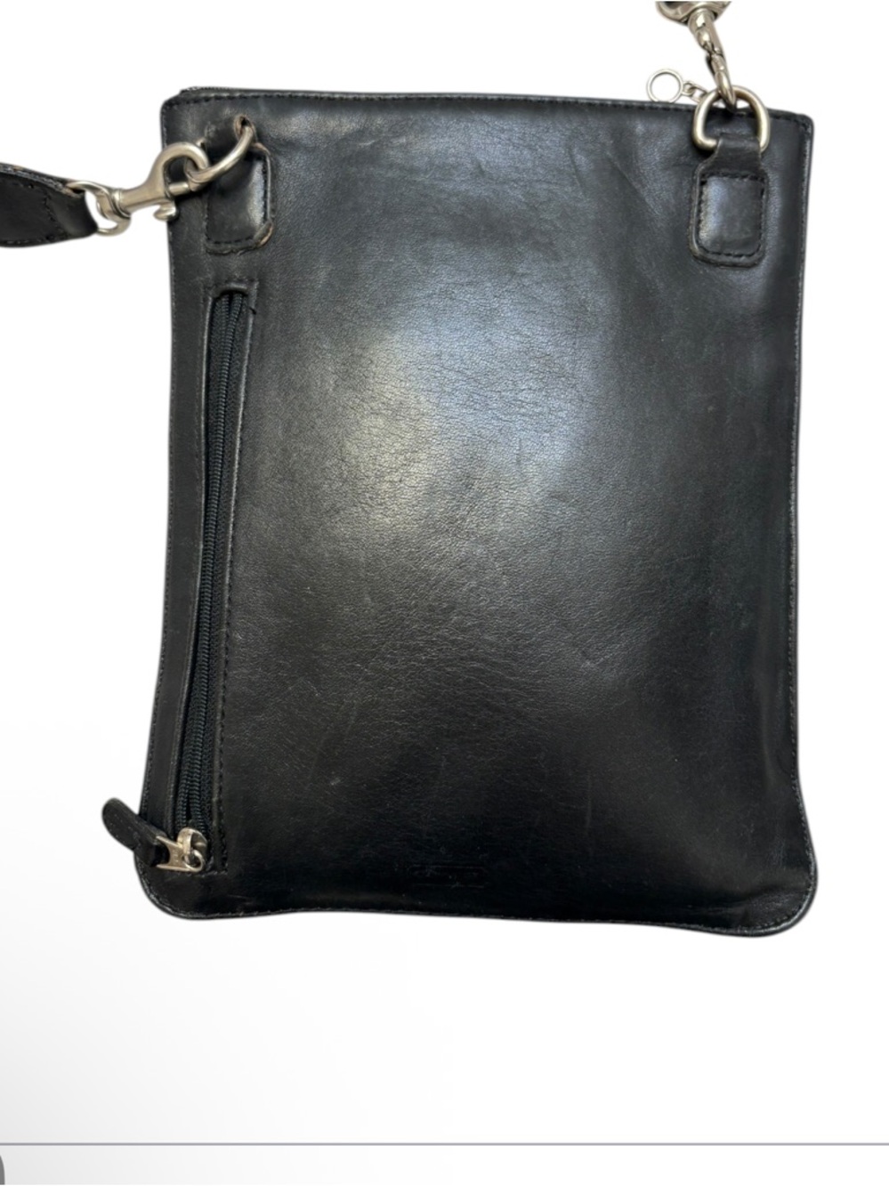 Coach vintage black leather swing pack crossbody bag - Picture 4 of 8